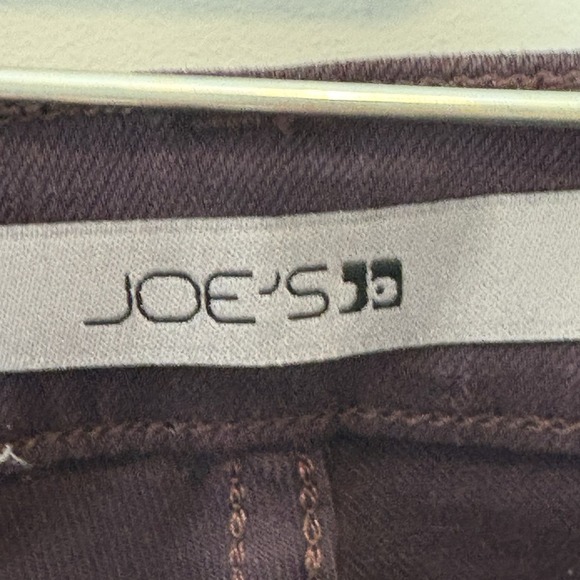 Joe's Jeans High Rise Skinny Ankle Jeans 23 Plum Coated Metallic Stretch Purple - Picture 9 of 12